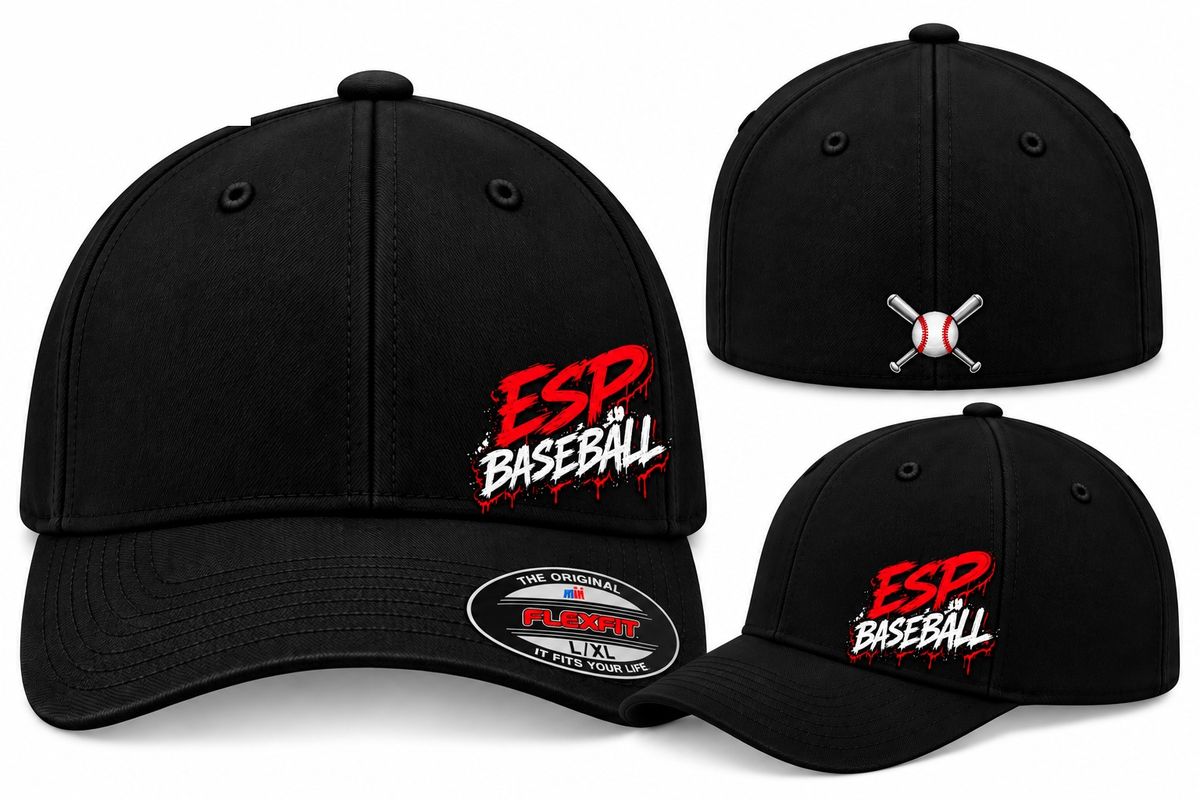 ESP Baseball black Flexfit hat