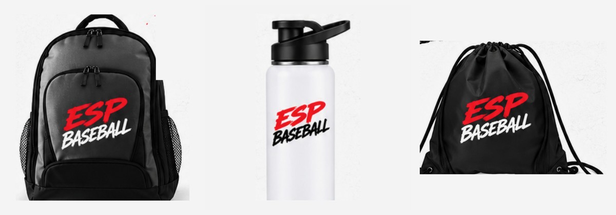 ESP Gear Bundle: backpack, water bottle and string backpack