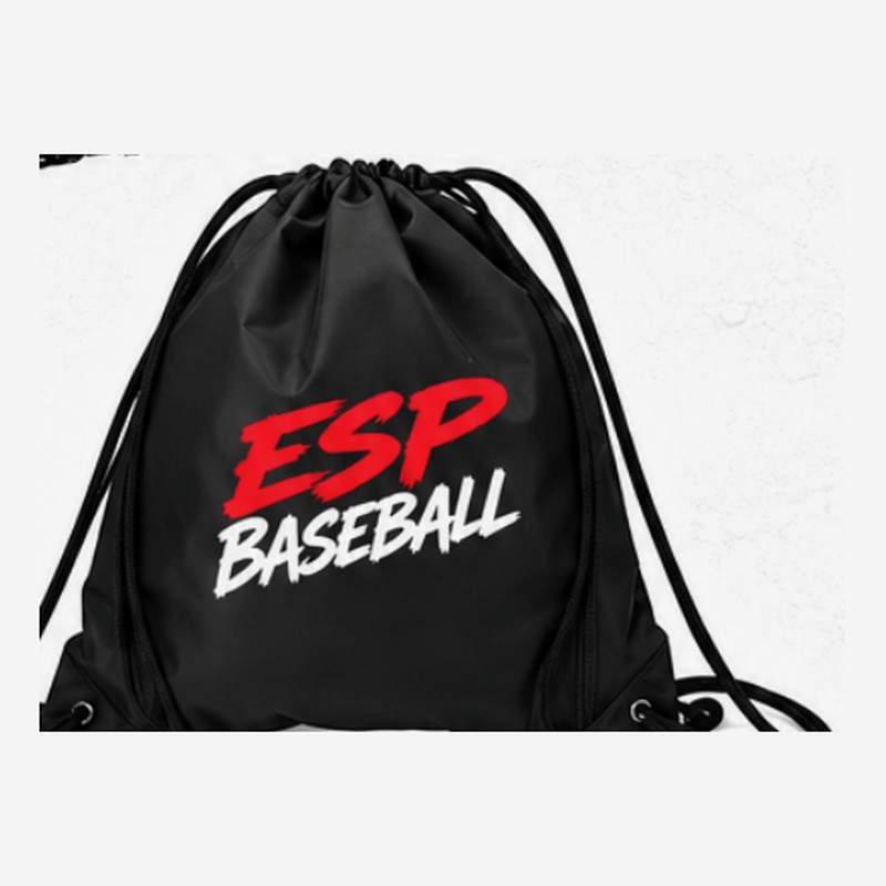 ESP Baseball black string backpack